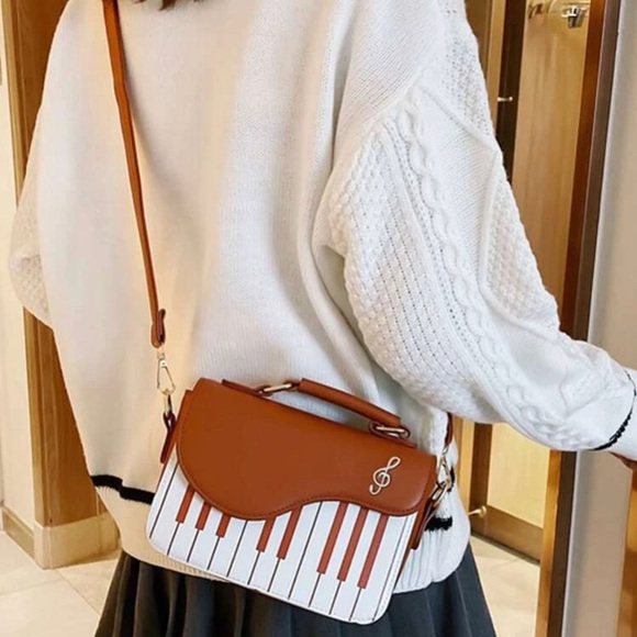 bags-brand-new-brown-piano-purse-poshmark